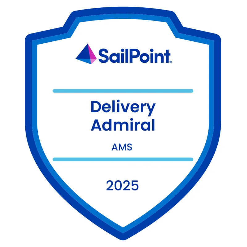 SailPoint Delivery Admiral Partner badge - Americas 2025